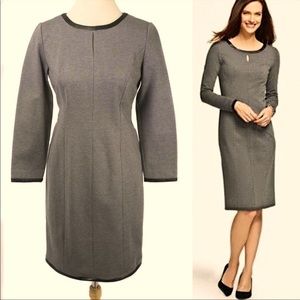Talbots Gray Ponte Dress